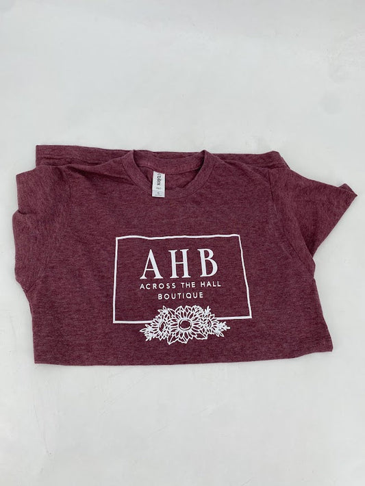 AHB Tee in Burgundy
