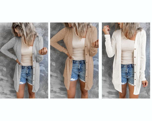 Katy, cardigan in Multiple Colors