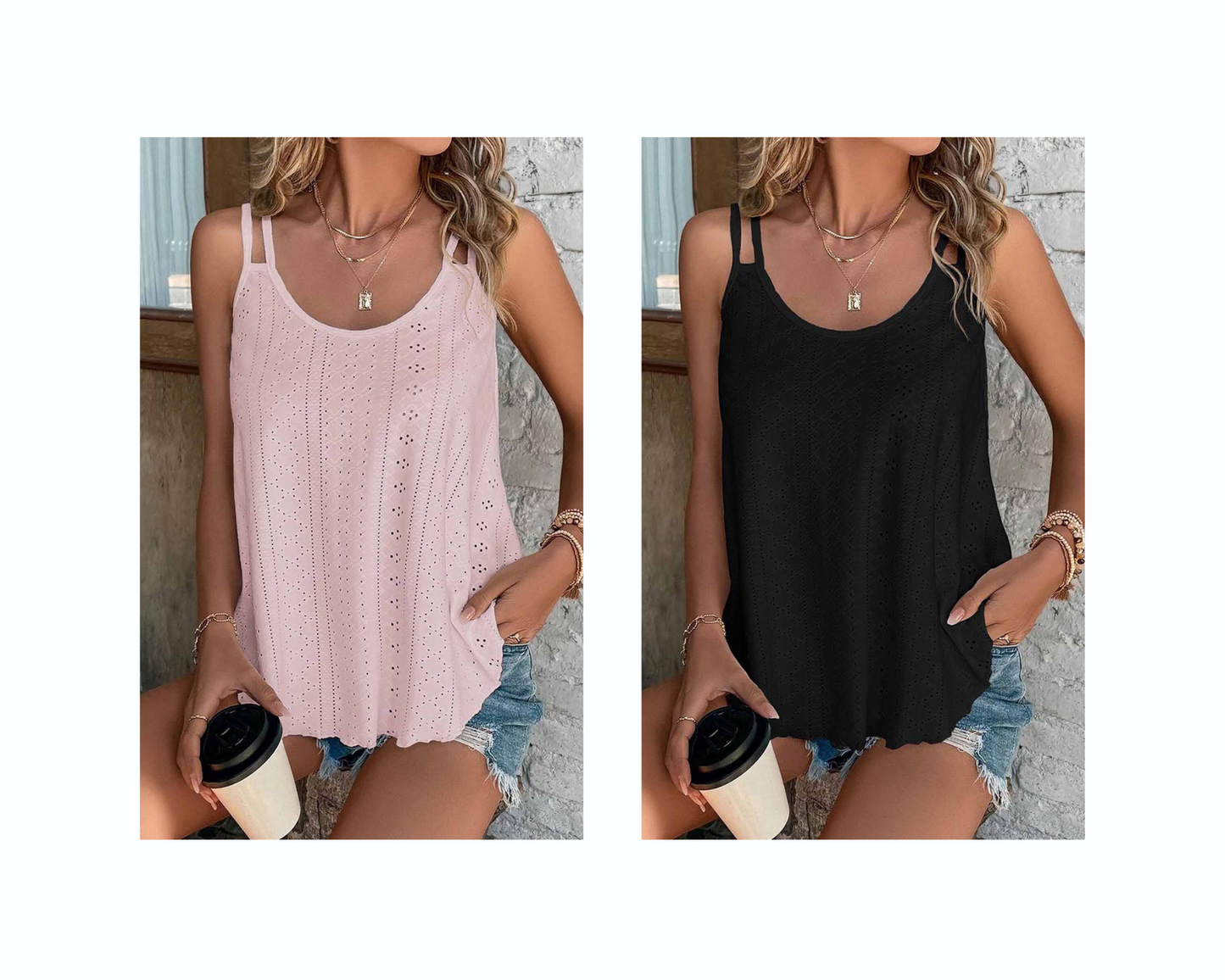 Eye Catcher Tank, in multiple colors