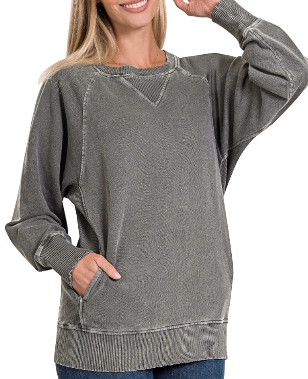 Plainly Perfect Pullover Sweatshirt, in multiple colors(SWH)