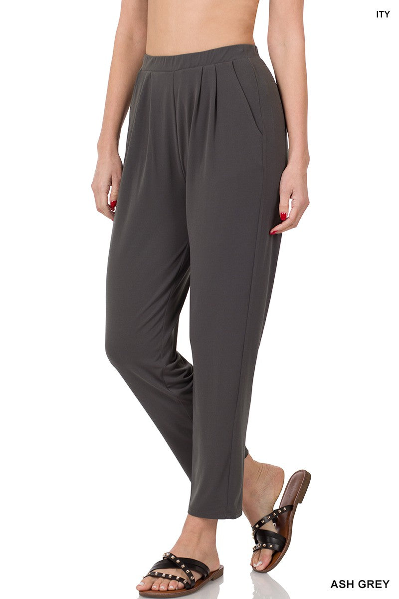 Pleated, Pocketed, Dress Pants in Multiple Colors