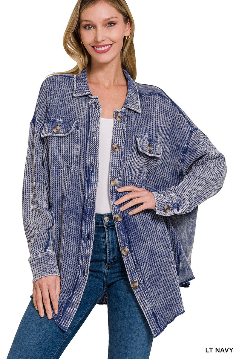 Wonderfully Waffle Shacket