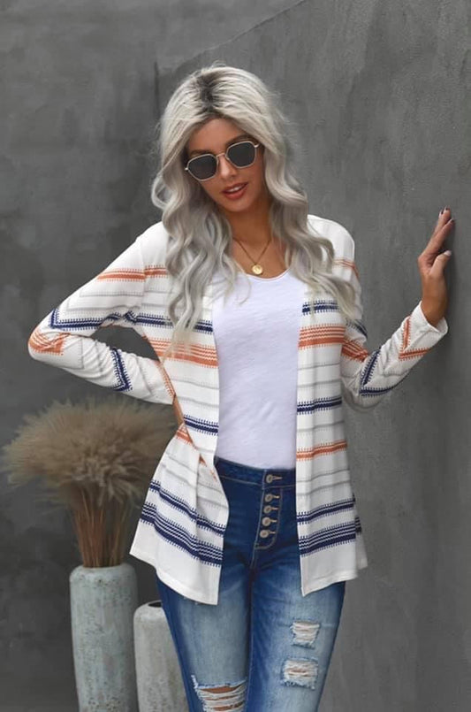 Striped cardigan
