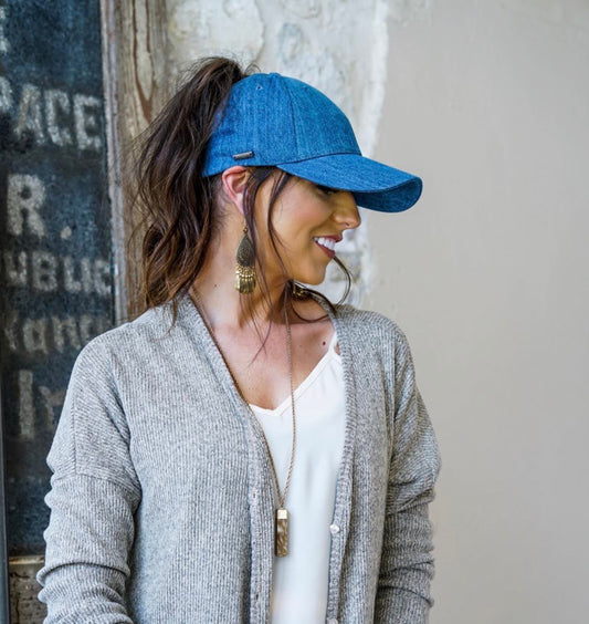 Ponytail Hat, denim