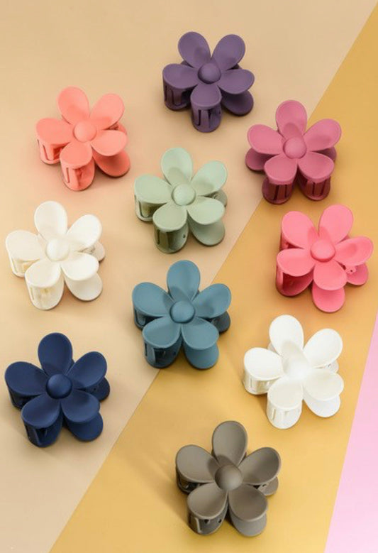 Flower Claw Clip in multiple colors