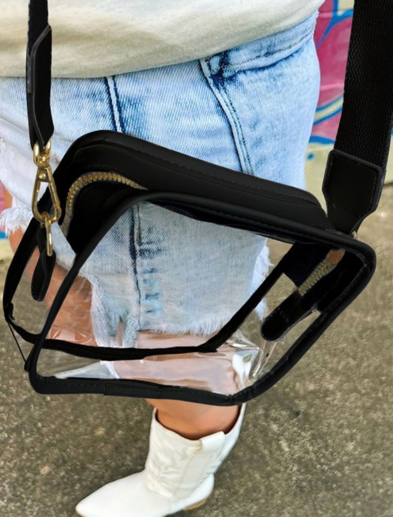 Clear Crossbody Bag, in multiple colors