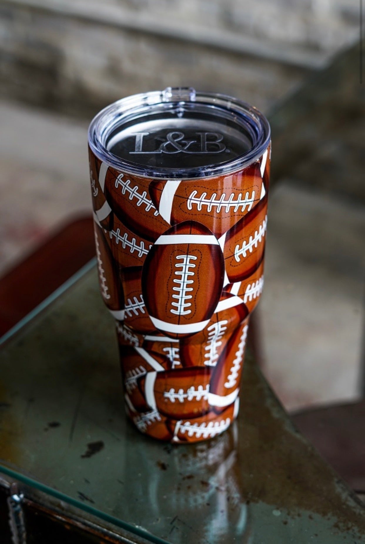 Insulated tumbler, in Football