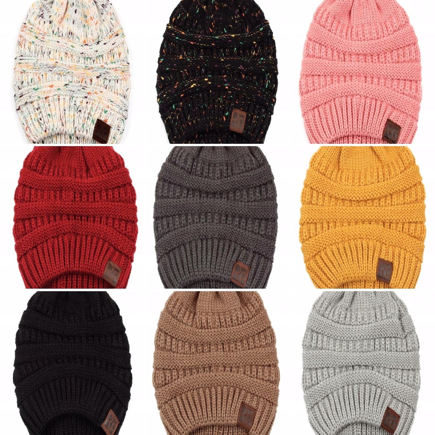 Bun Beanie, LOTS OF COLOR OPTIONS
