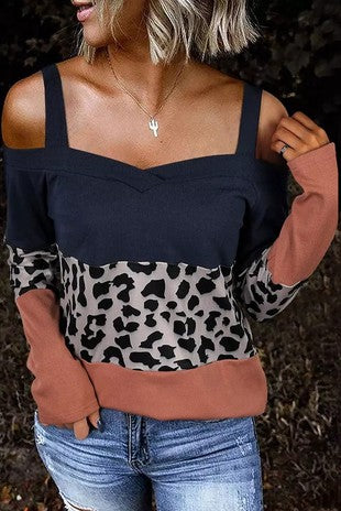 Sassy, cold shoulder top