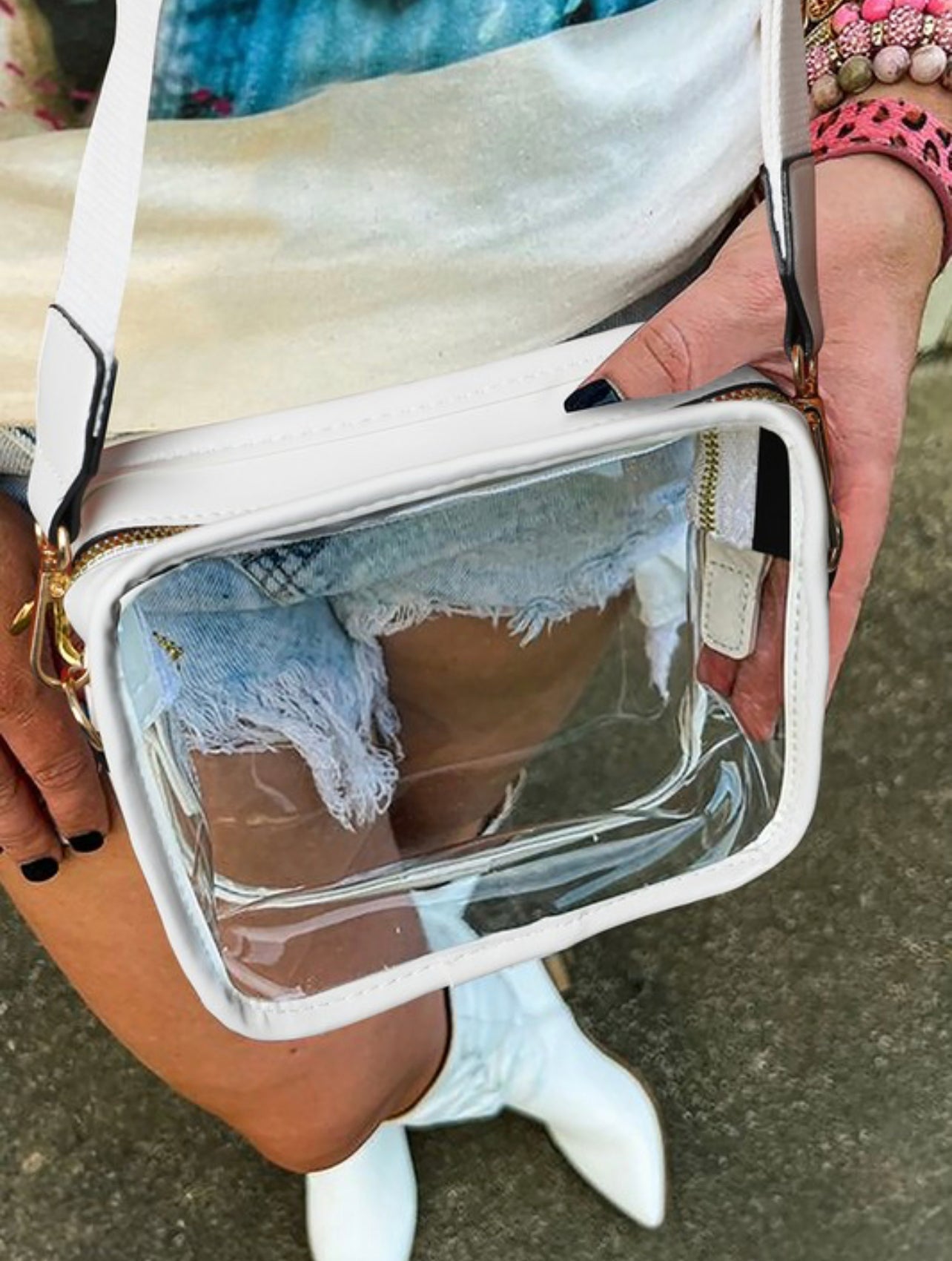 Clear Crossbody Bag, in multiple colors