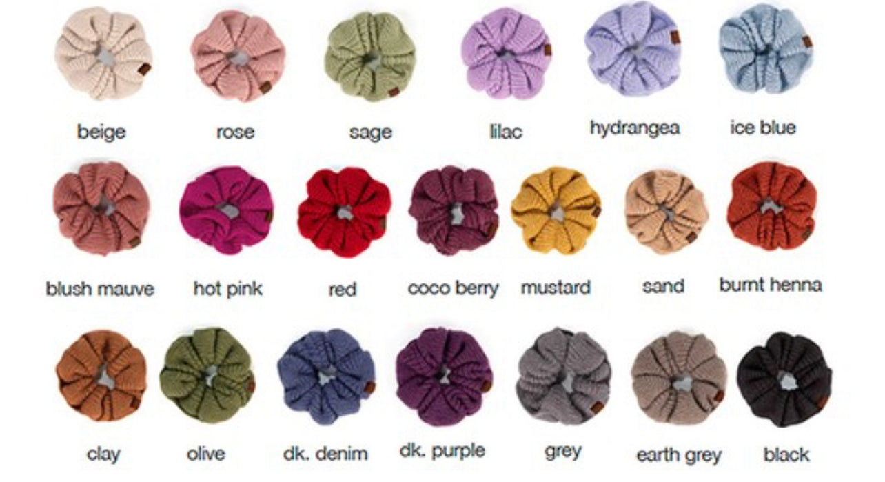 C.C. Scrunchie in multiple colors