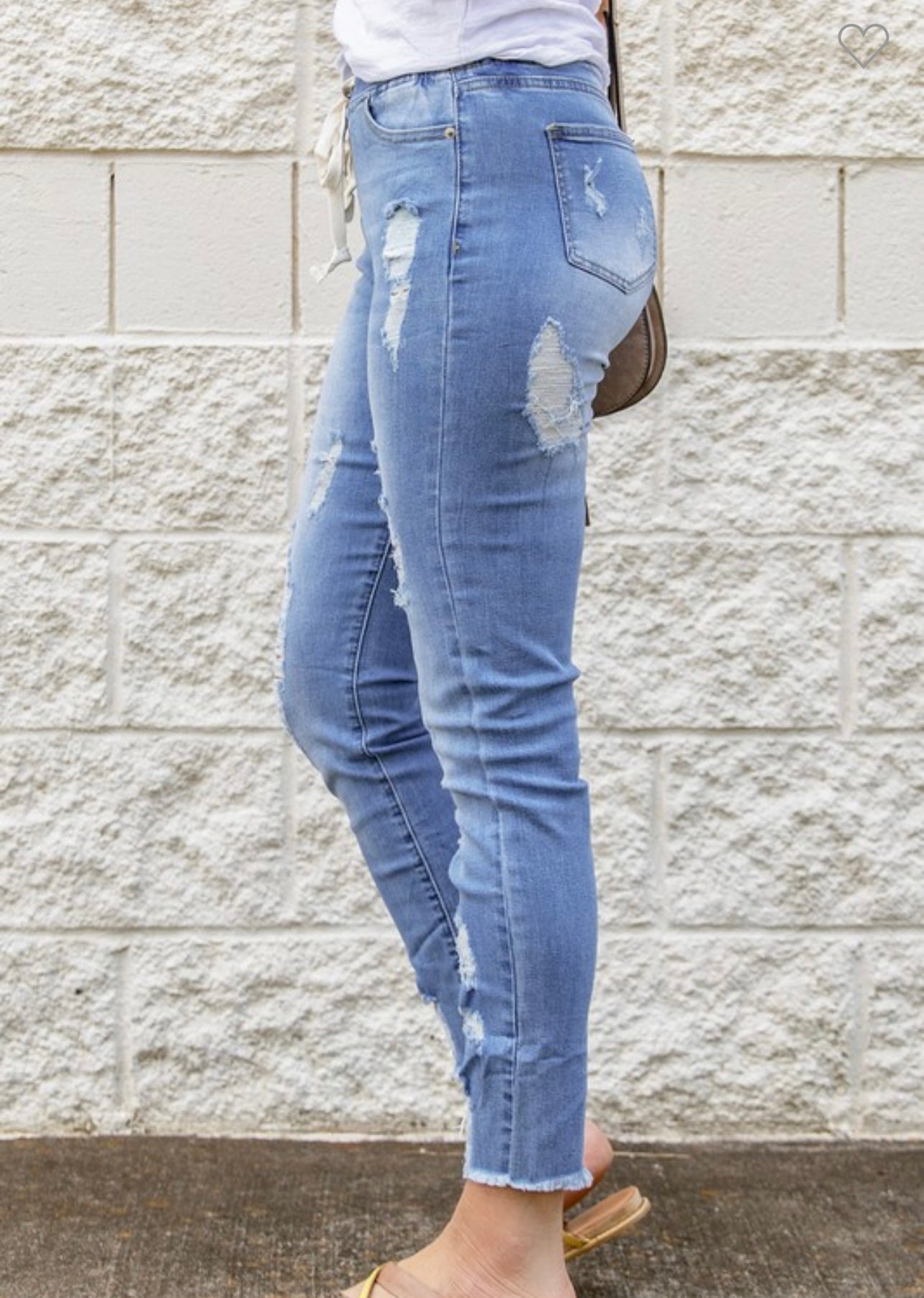 Drawstring Jeans, in blue (SWH)