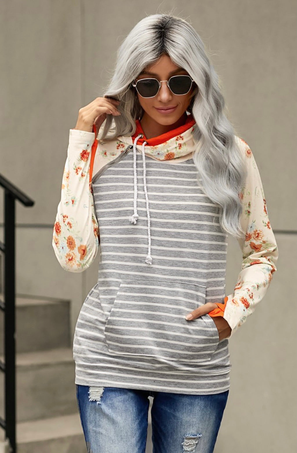 Flattered with Floral hoodie