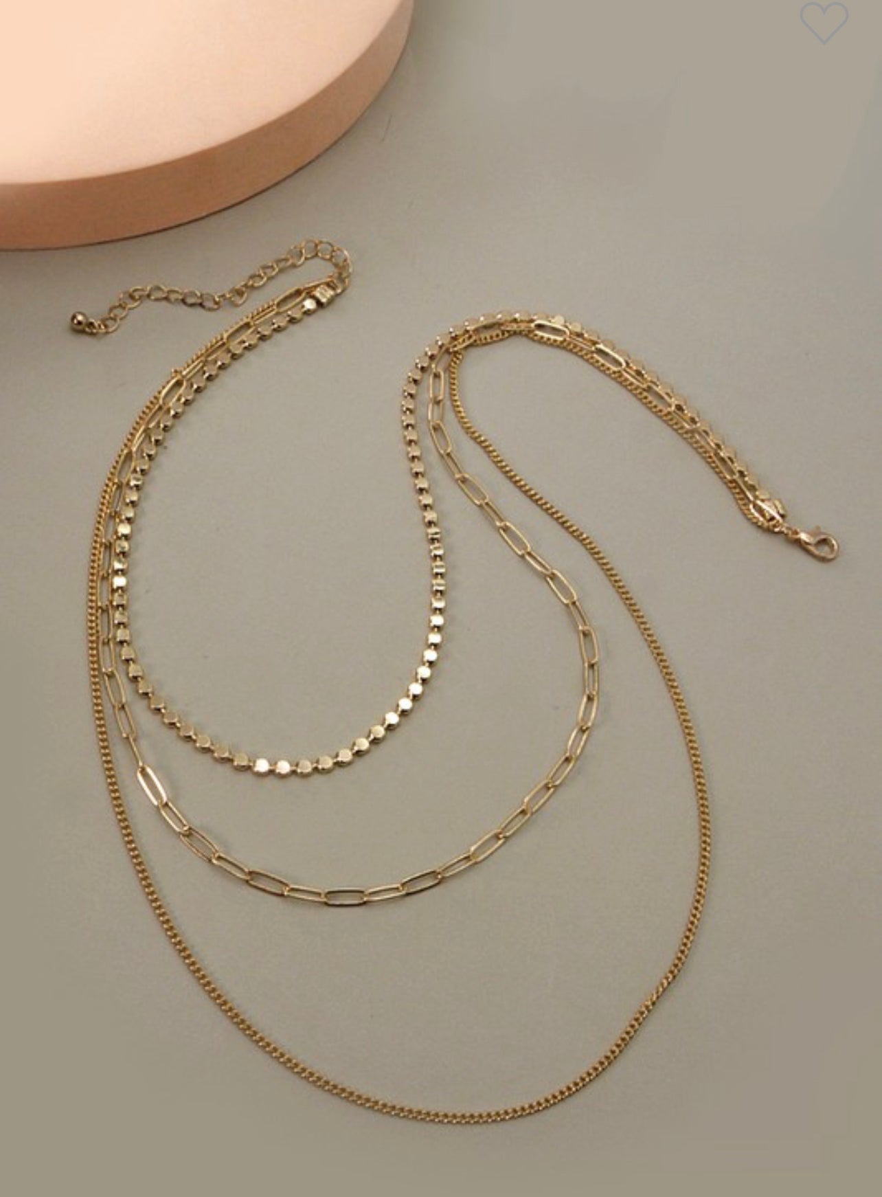 Chained Necklace, in multiple colors