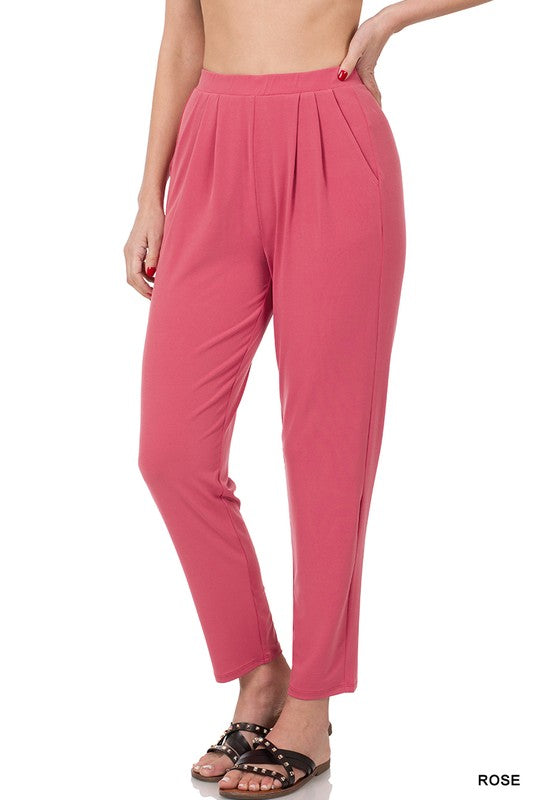 Pleated, Pocketed, Dress Pants
