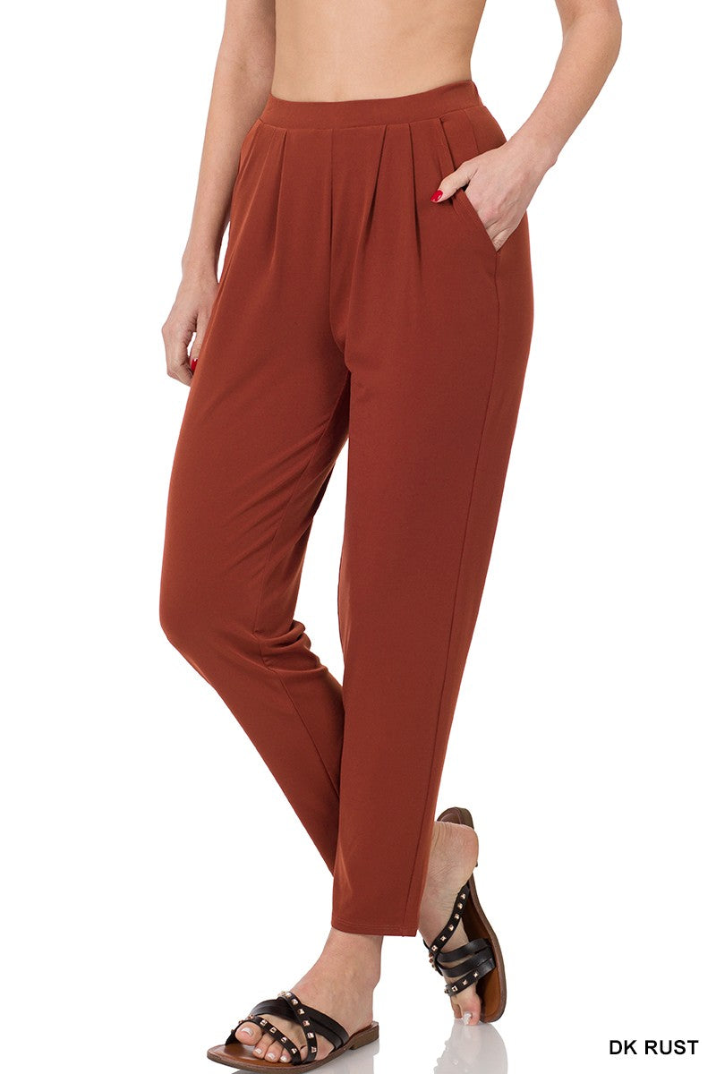 Pleated, Pocketed, Dress Pants