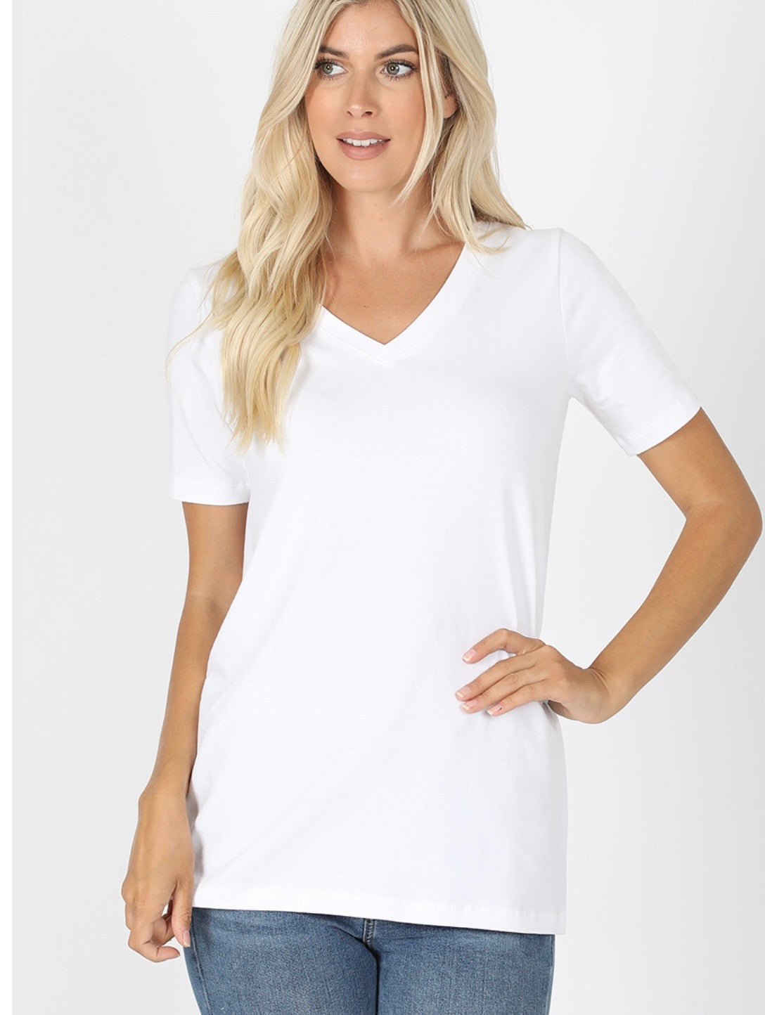 Basic-Vneck, in Multiple Colors