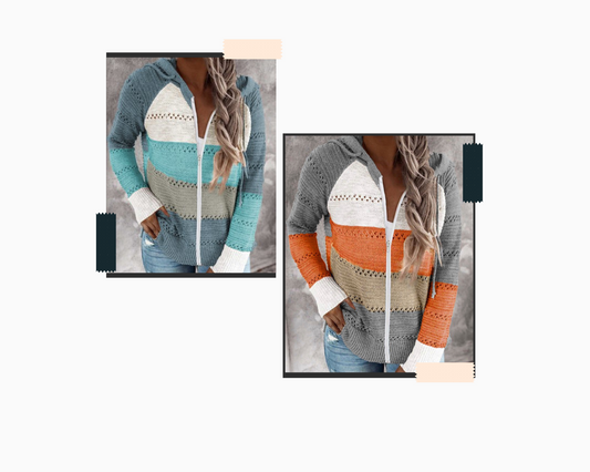 Casual Color Block Jacket