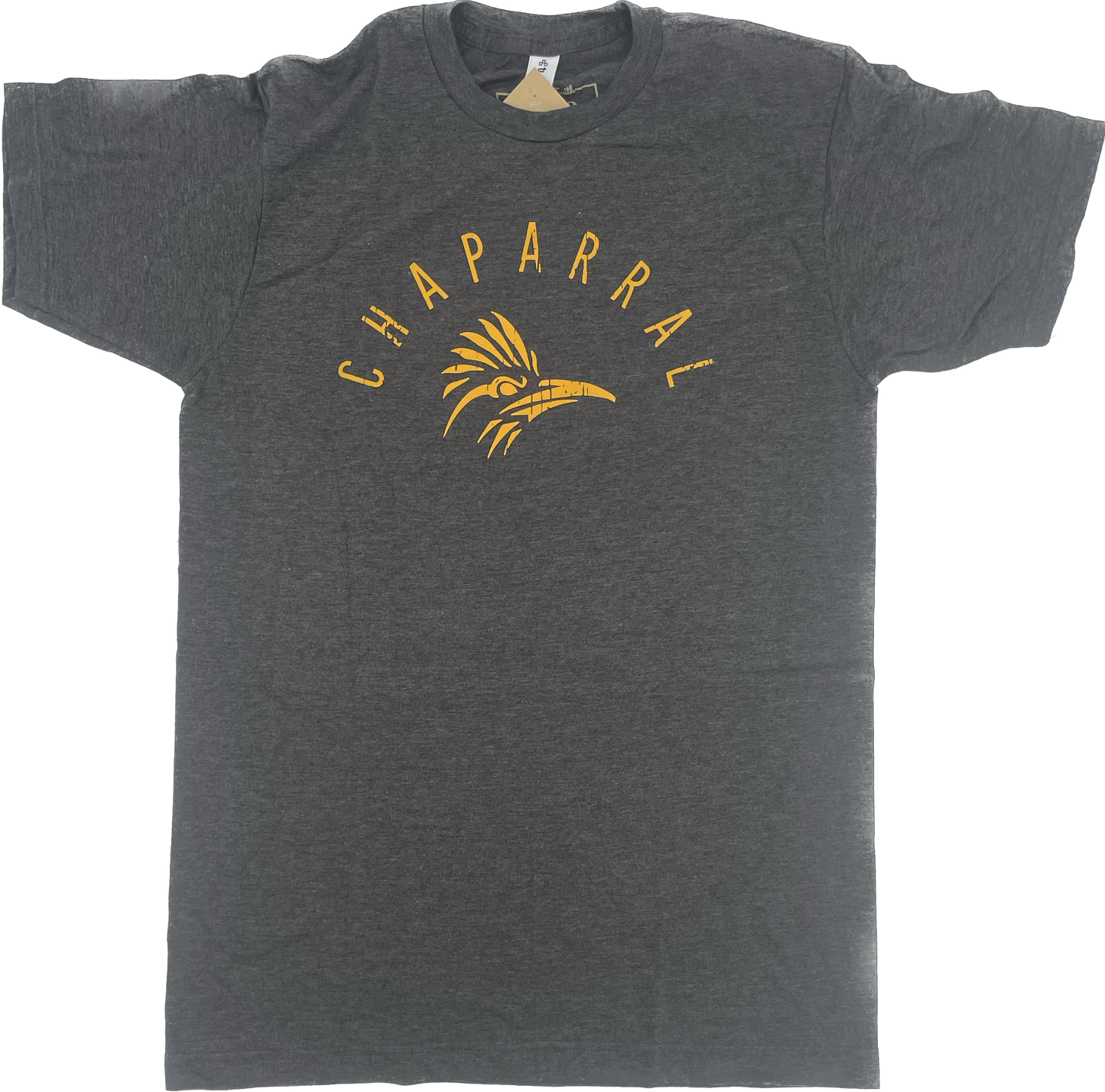 Distressed Roadrunner Head Chaparral in Charcoal