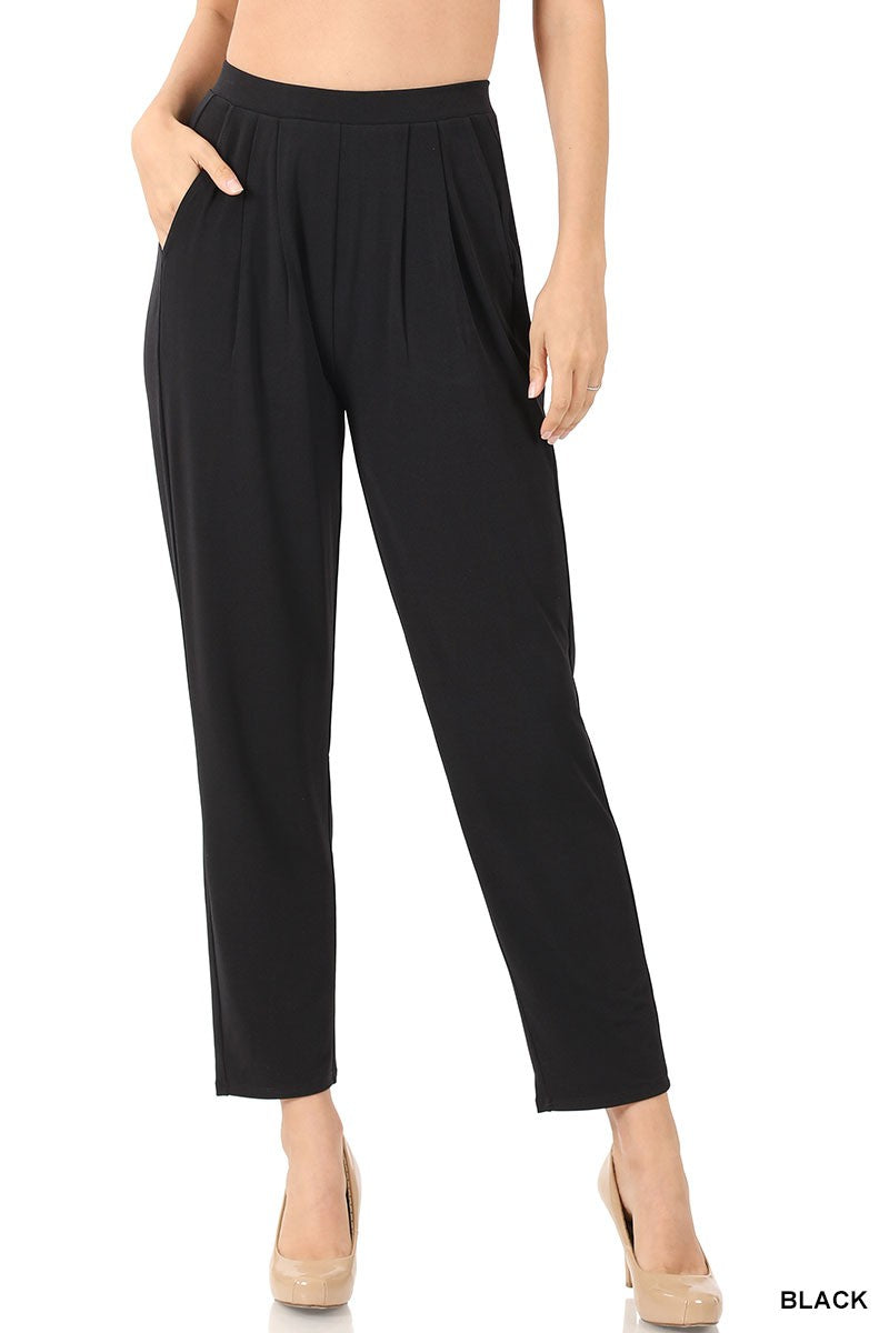 Pleated, Pocketed, Dress Pants