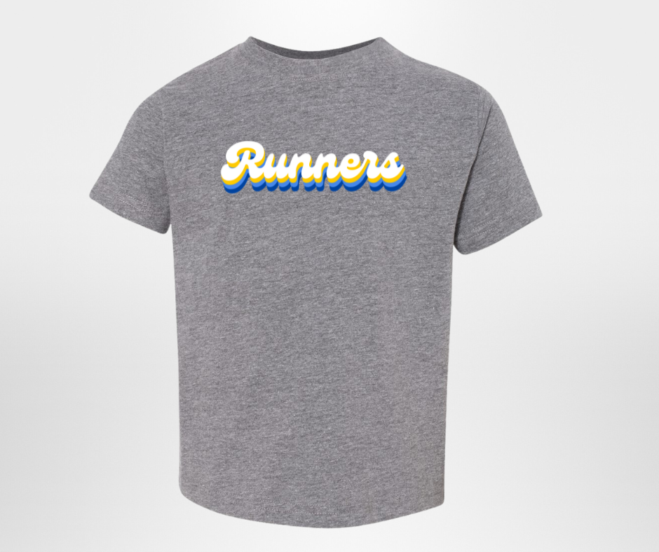 Retro Runners, tee in toddler, youth, & adult