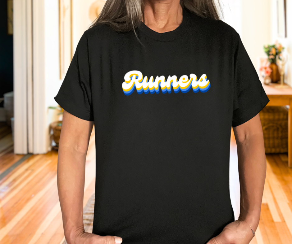Retro Runners, tee in toddler, youth, & adult