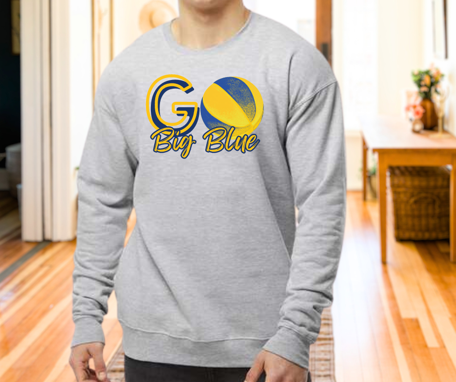 Go Big Blue basketball, in toddler, youth, & adult