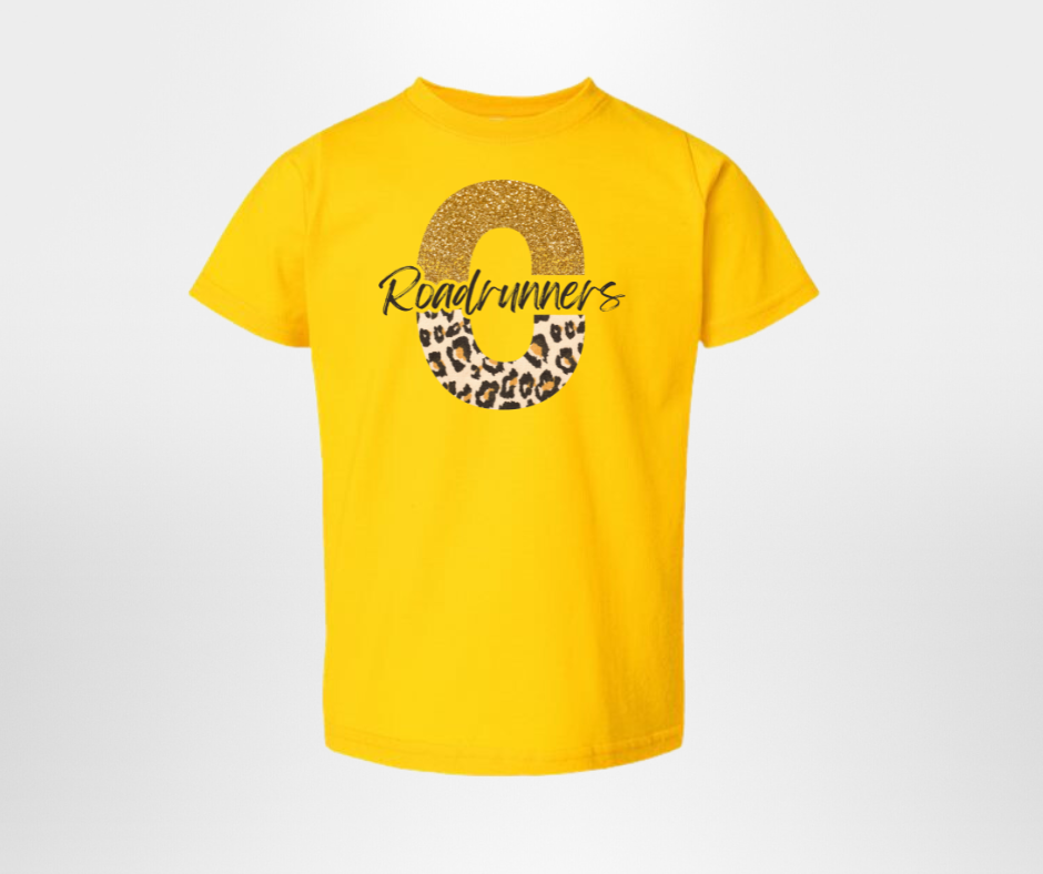 Split C Roadrunners, tee in toddler, youth, & adult