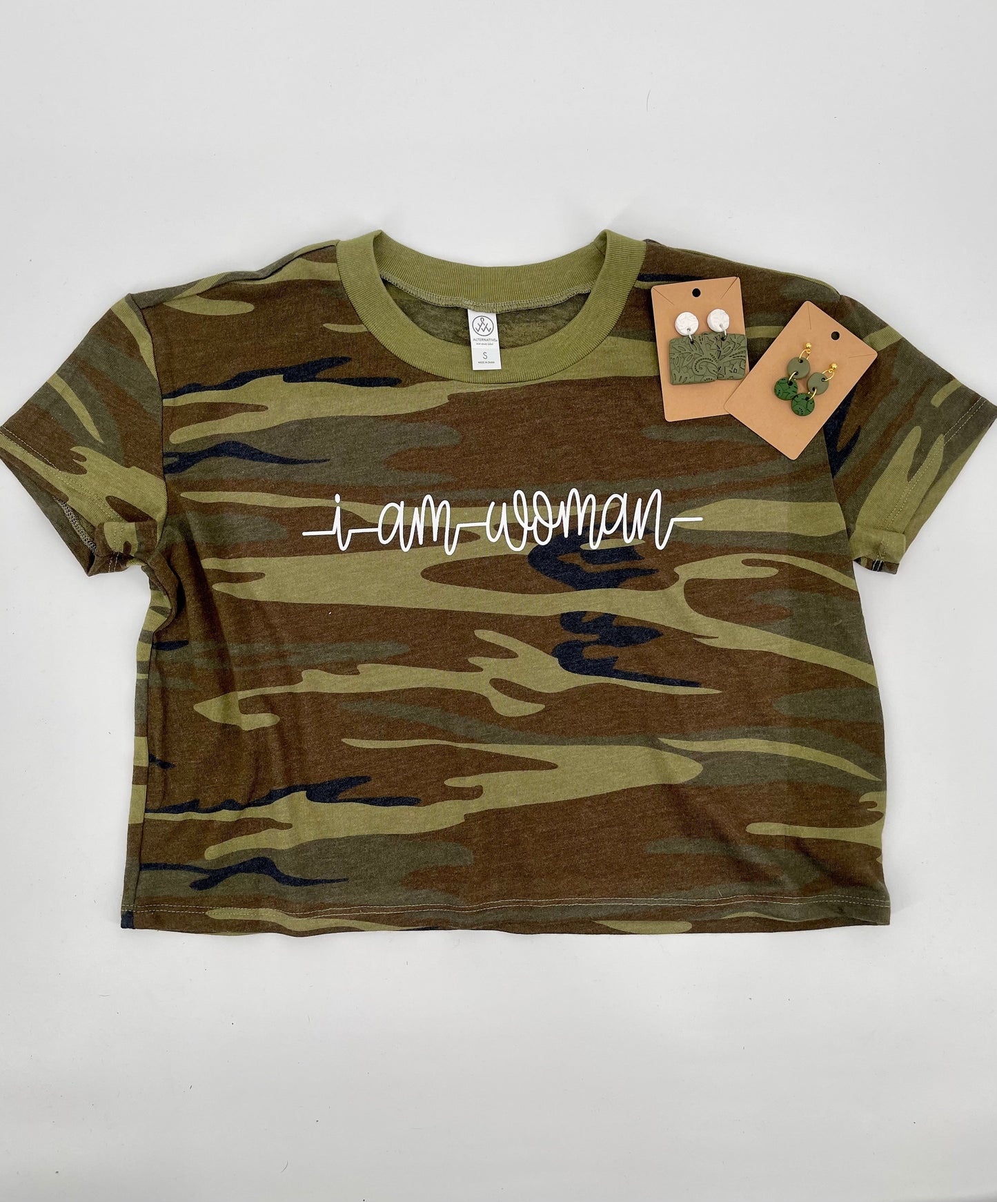 I am woman, crop top