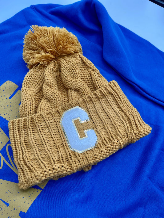 Letter beanie