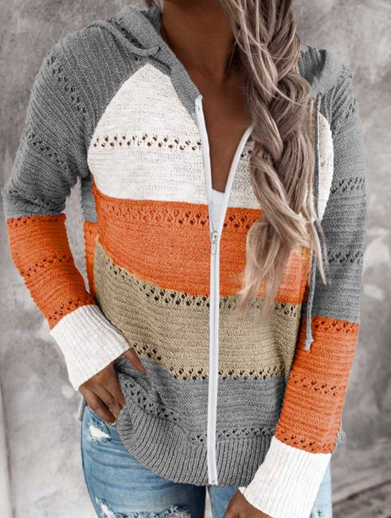 Casual Color Block Jacket