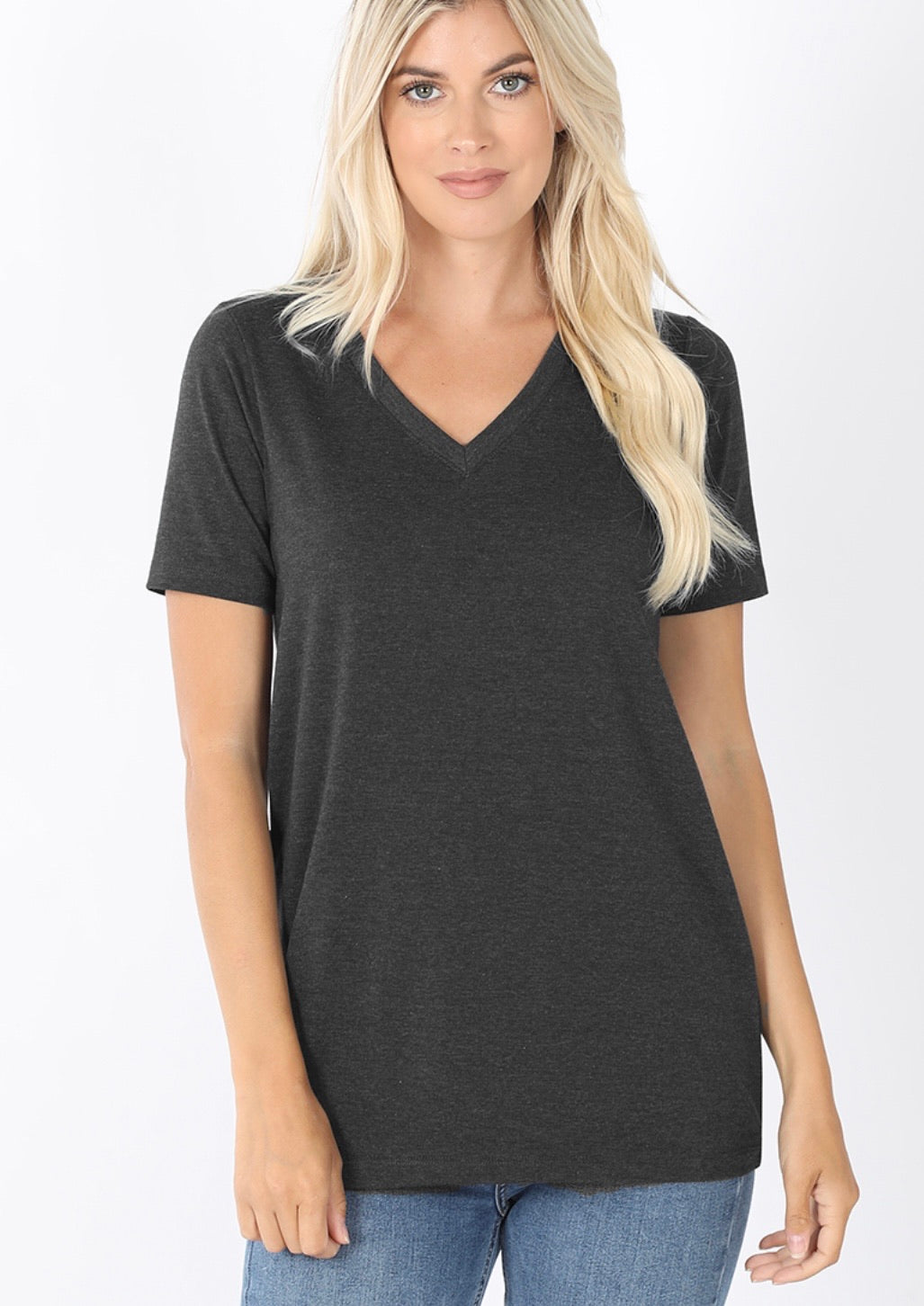Basic-Vneck, in Multiple Colors
