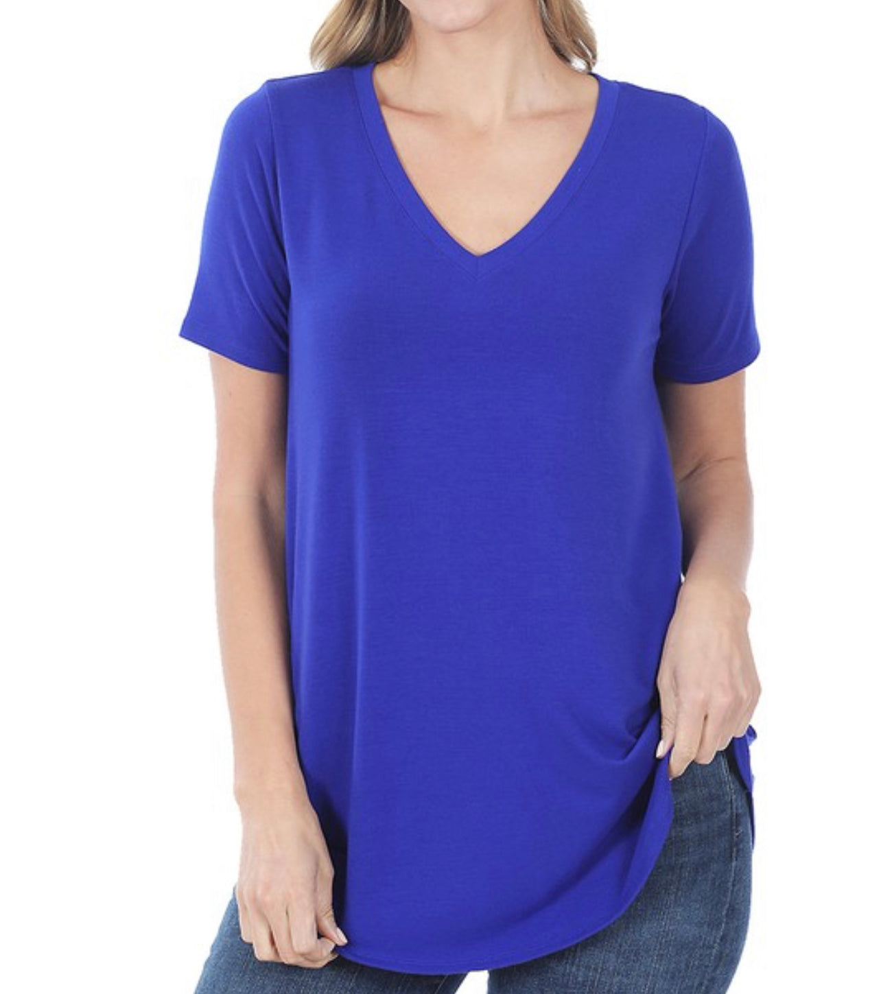 Lightweight Basic V-Neck