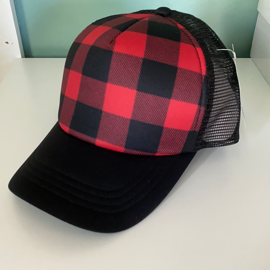 Ball cap, Buffalo Plaid